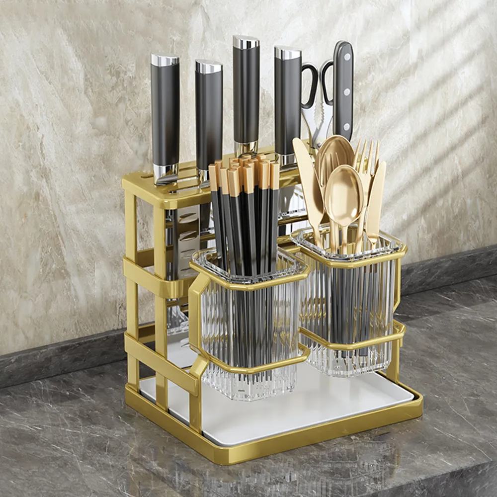 Kitchen Appliances Storage - Kitchen Countertop Cutlery Holder Wall Mounted