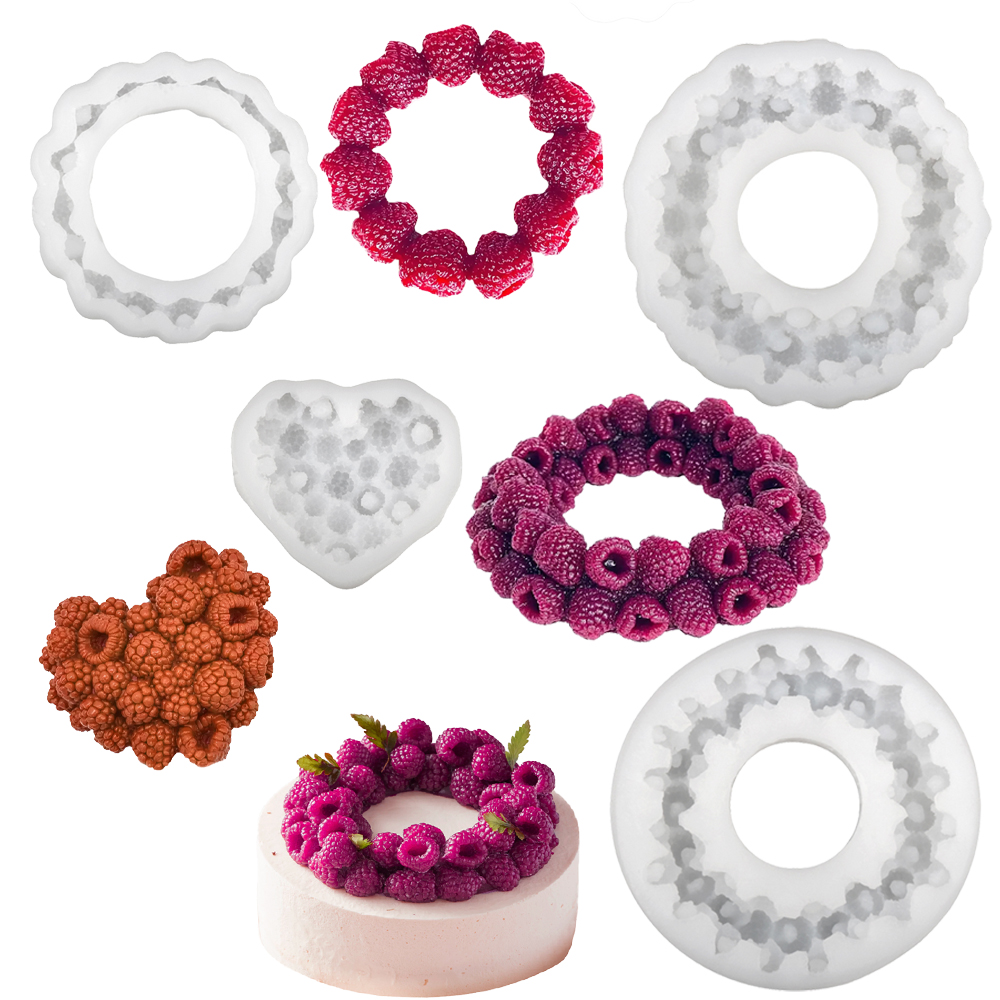 Kitchen Appliances For Baking - Raspberry Circle or Raspberry Heart Cake