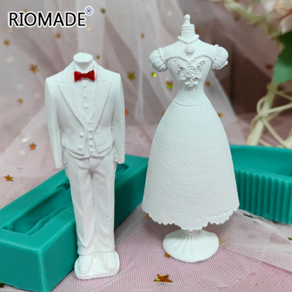 Kitchen Appliances For Baking - Wedding Dress Silicone Mold Marry Styles