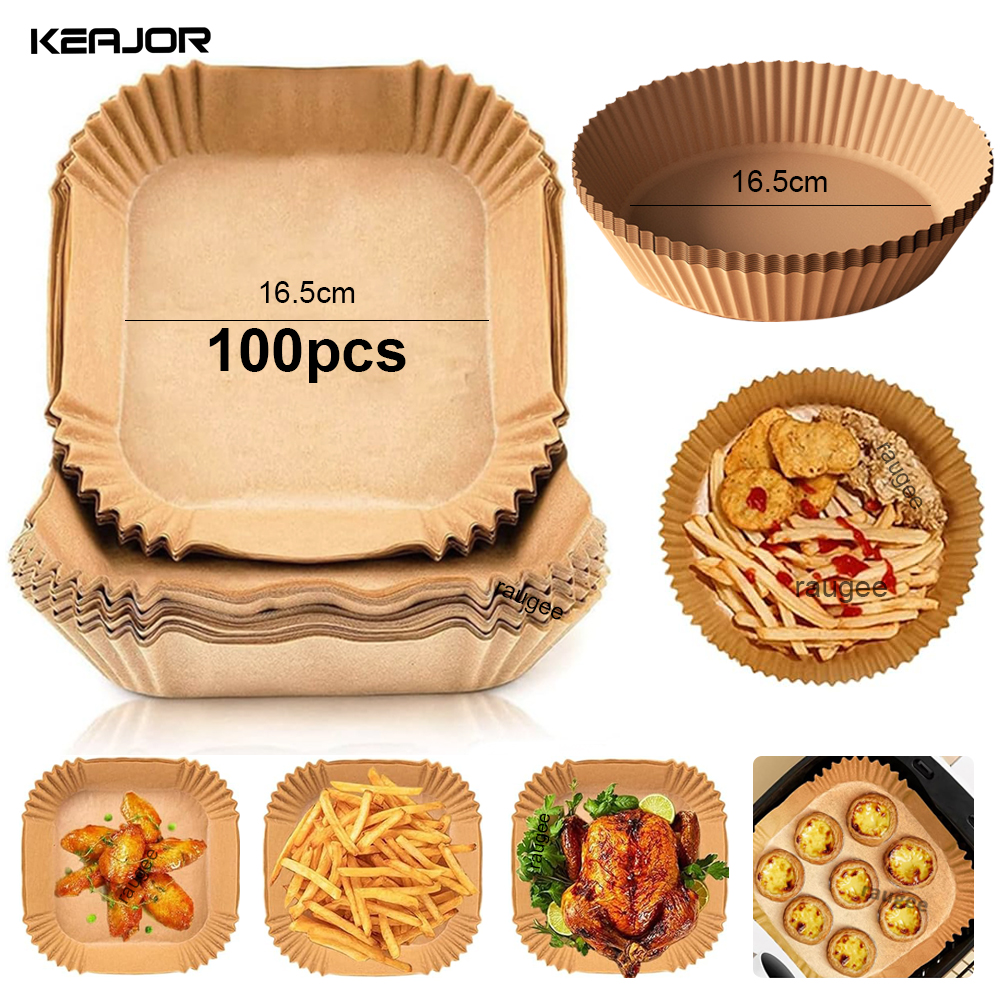 Air Fryer 5L Digital - 100pcs Air Fryer Baking Paper Disposable
