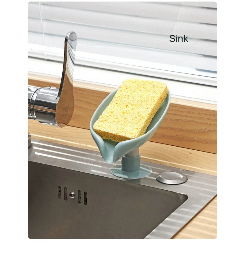 Drain Soap Holder Leaf Shape S – обзор и цена Kitchen Appliances Rack