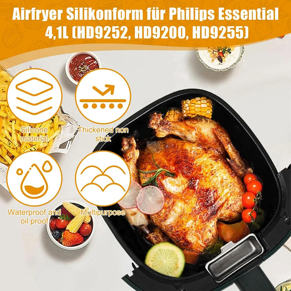 17cm Silicone Air Fryer Mould  – обзор и цена Air Fryer 5L Digital