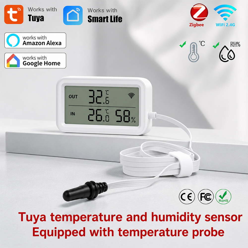 Tuya Zigbee WiFi Temp Humidity – обзор и цена Kitchen Appliances Refrigerators