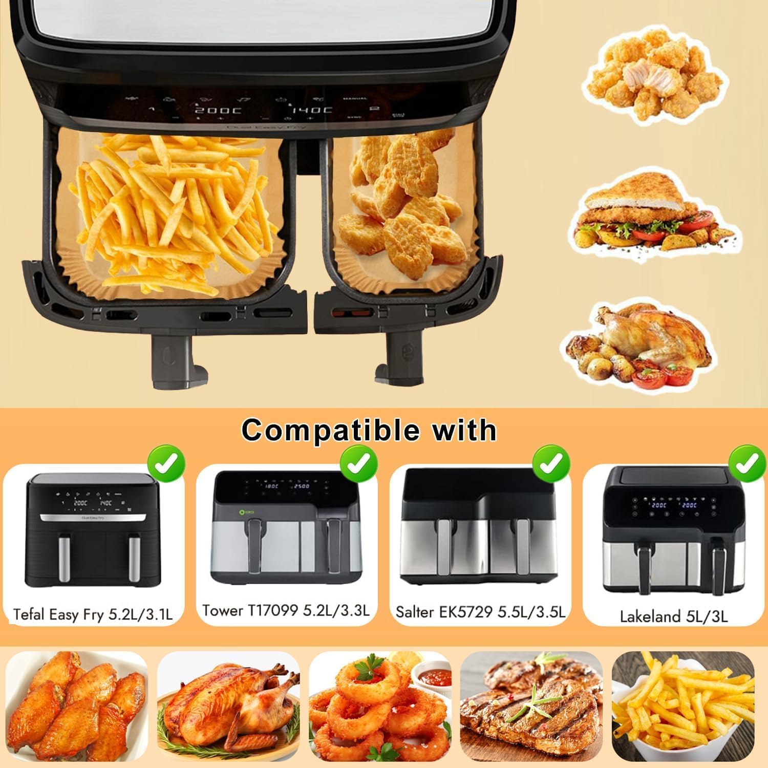 Air Fryer Baking Paper Parchme – обзор и цена Air Fryer 5L Digital