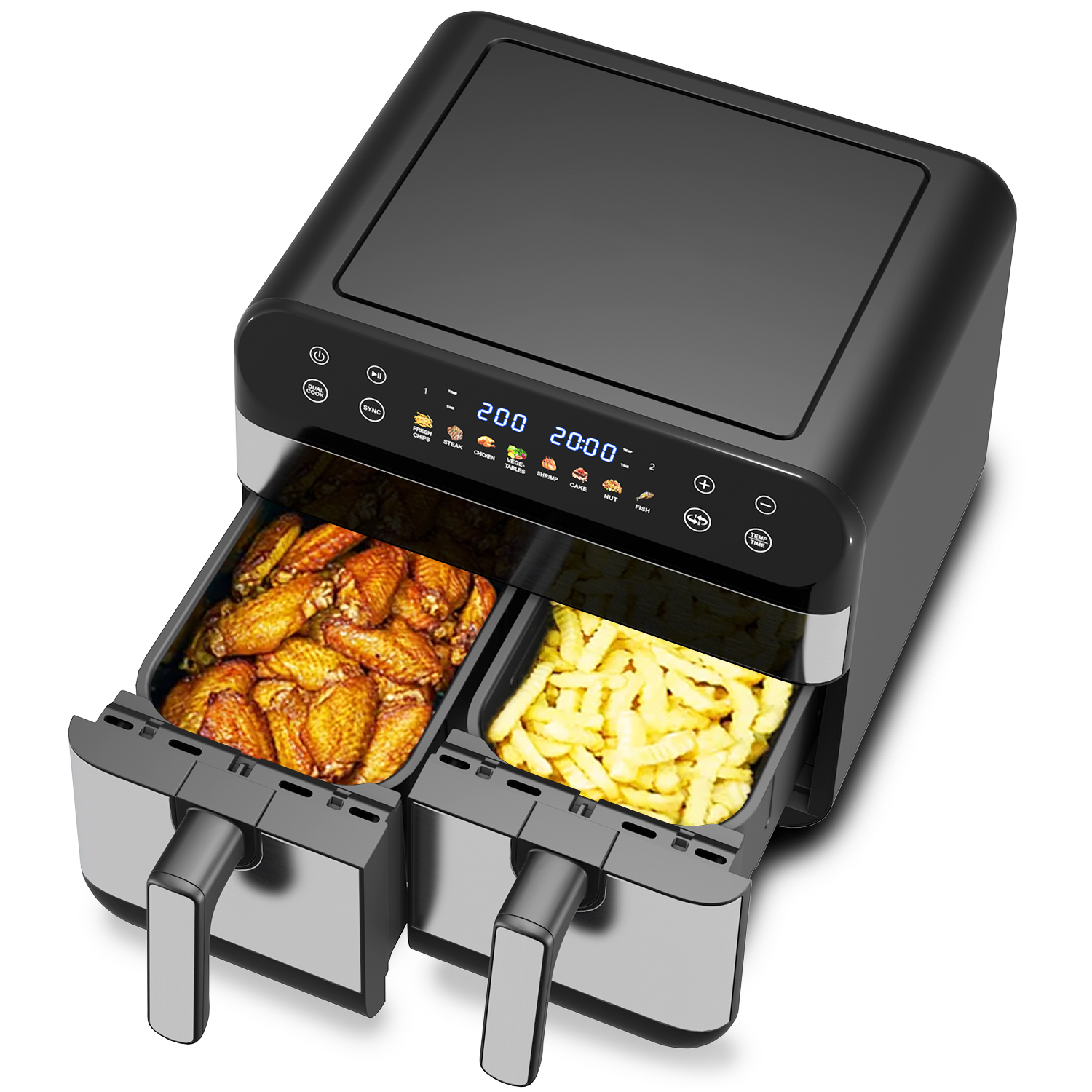 Double 5L Cooking Baskets Deep – обзор и цена Air Fryer 5L Digital