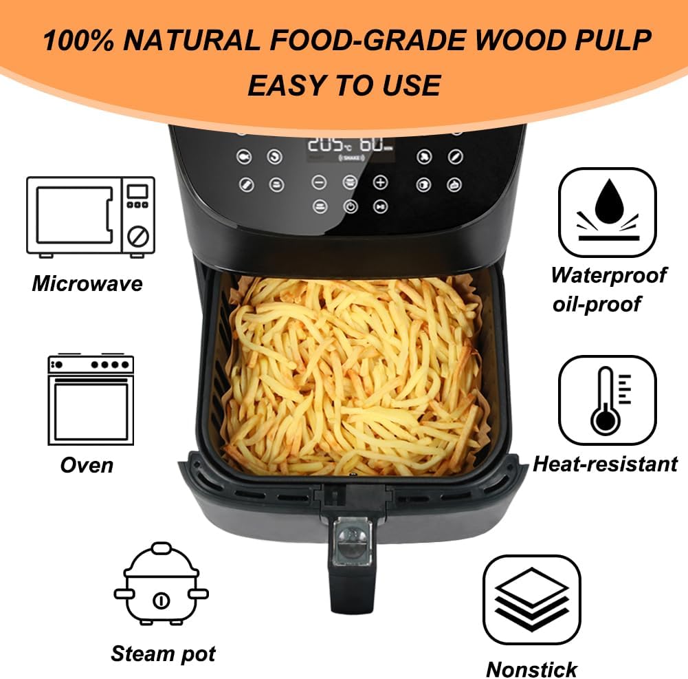 100Pcs 23cm XXL Square Hot Air – обзор и цена Air Fryer 5L Digital