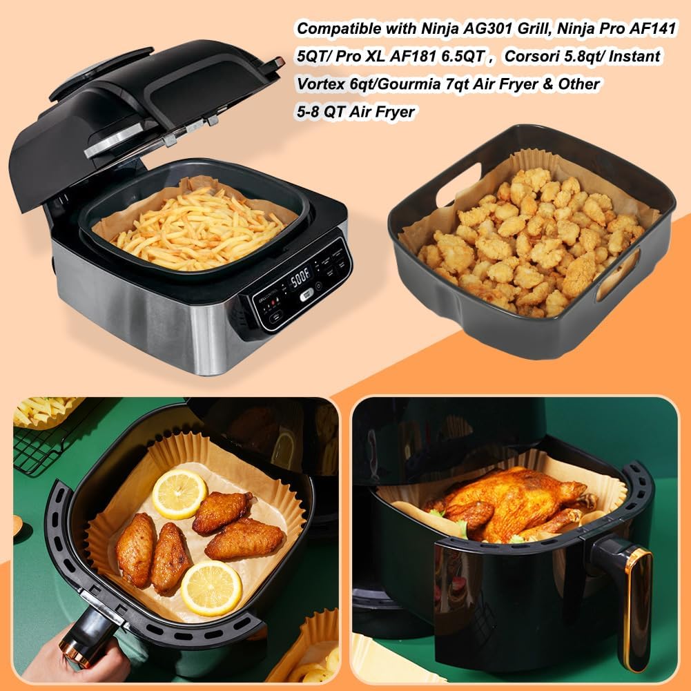 100Pcs 23cm XXL Square Hot Air – обзор и цена Air Fryer 5L Digital
