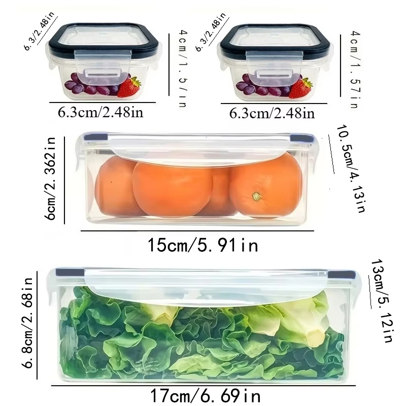 8Pcs Set Includes 4 Containers – обзор и цена Kitchen Appliances Refrigerators