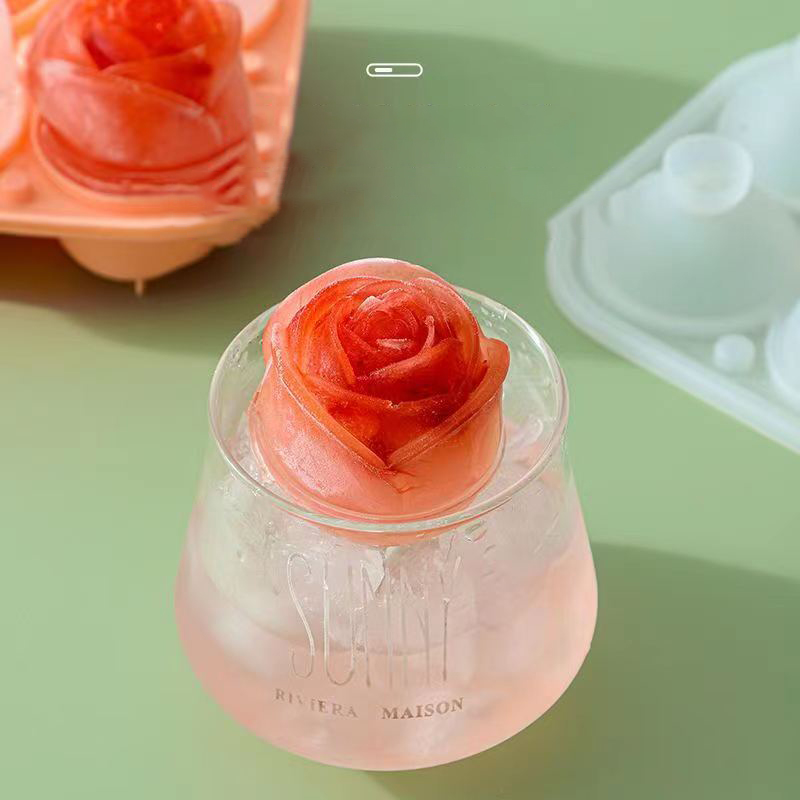 3D Rose Ice Molds 4 Holes Ice  – обзор и цена Kitchen Appliances Rack