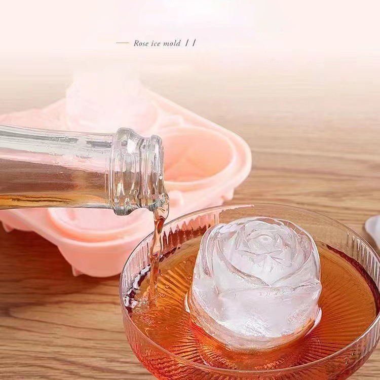3D Rose Ice Molds 4 Holes Ice  – обзор и цена Kitchen Appliances Rack