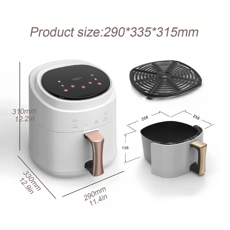 2800W 5L 6L 8L Digital Control – обзор и цена Air Fryer 5L Digital