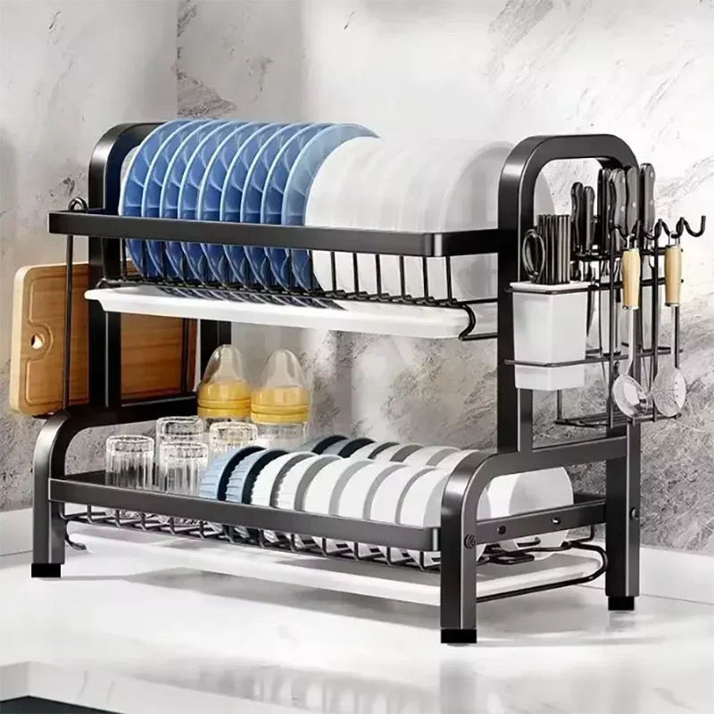 Compact 2-Tier Stainless Steel – обзор и цена Kitchen Appliances Storage