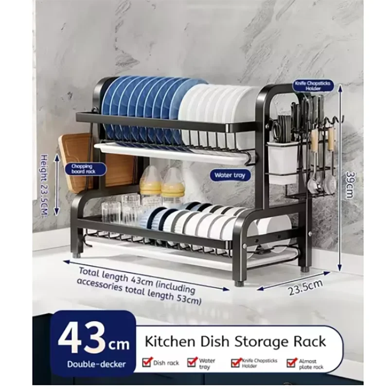 Compact 2-Tier Stainless Steel – обзор и цена Kitchen Appliances Storage