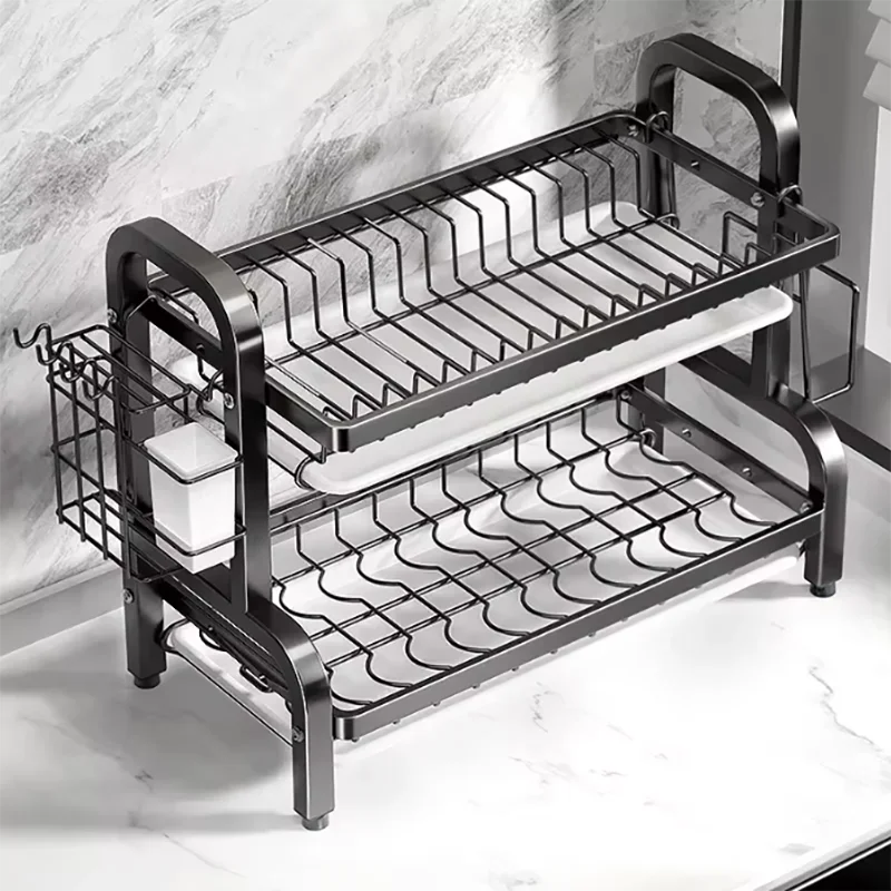 Compact 2-Tier Stainless Steel – обзор и цена Kitchen Appliances Storage
