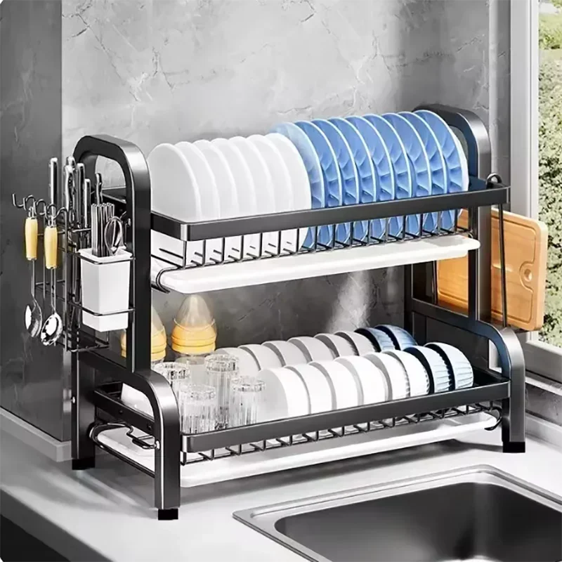 Compact 2-Tier Stainless Steel – обзор и цена Kitchen Appliances Storage