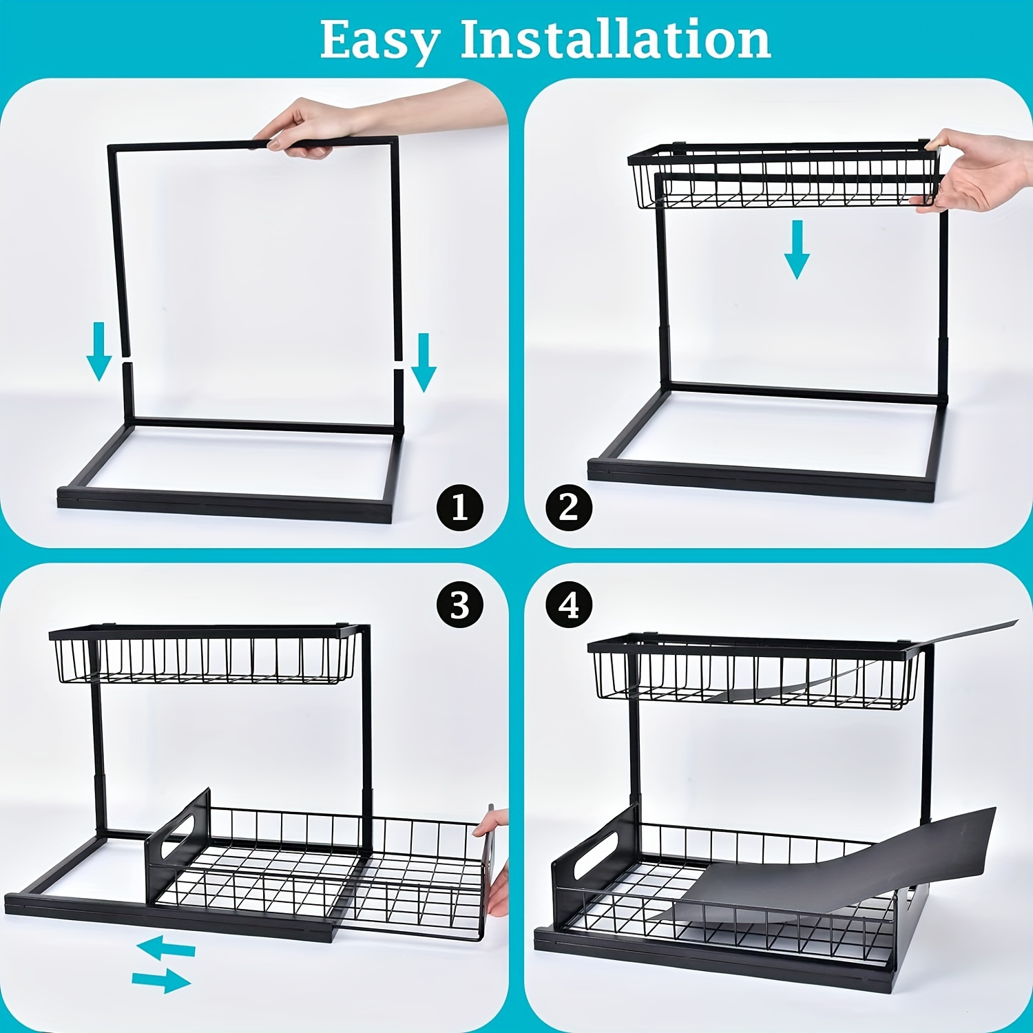 Under Sink Organizer, Pull Out – обзор и цена Kitchen Appliances Storage
