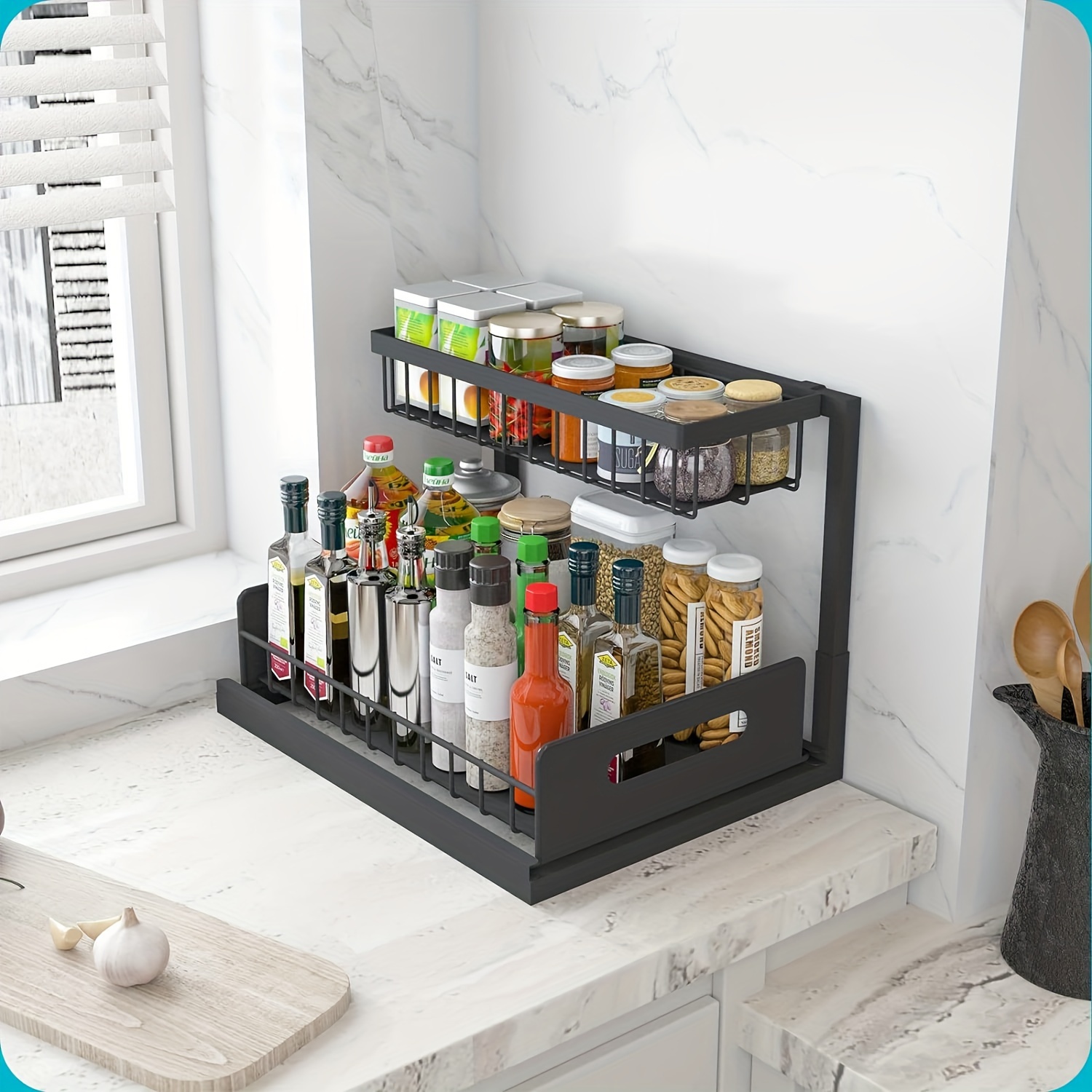 Under Sink Organizer, Pull Out – обзор и цена Kitchen Appliances Storage