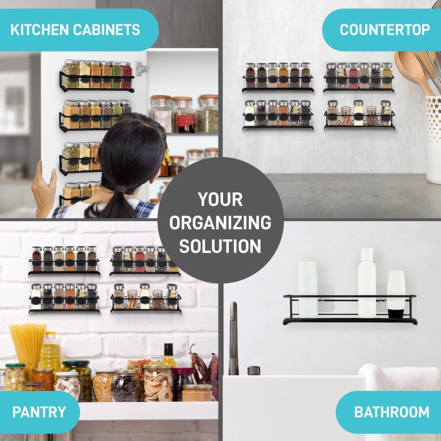 4/2PCS Spice Rack Organizer Wa – обзор и цена Kitchen Appliances Storage